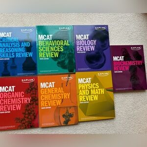 Kaplan MCAT Complete 10th Edition 2024 2025 Prep Book Set 7 Tenth Edition Bundle
